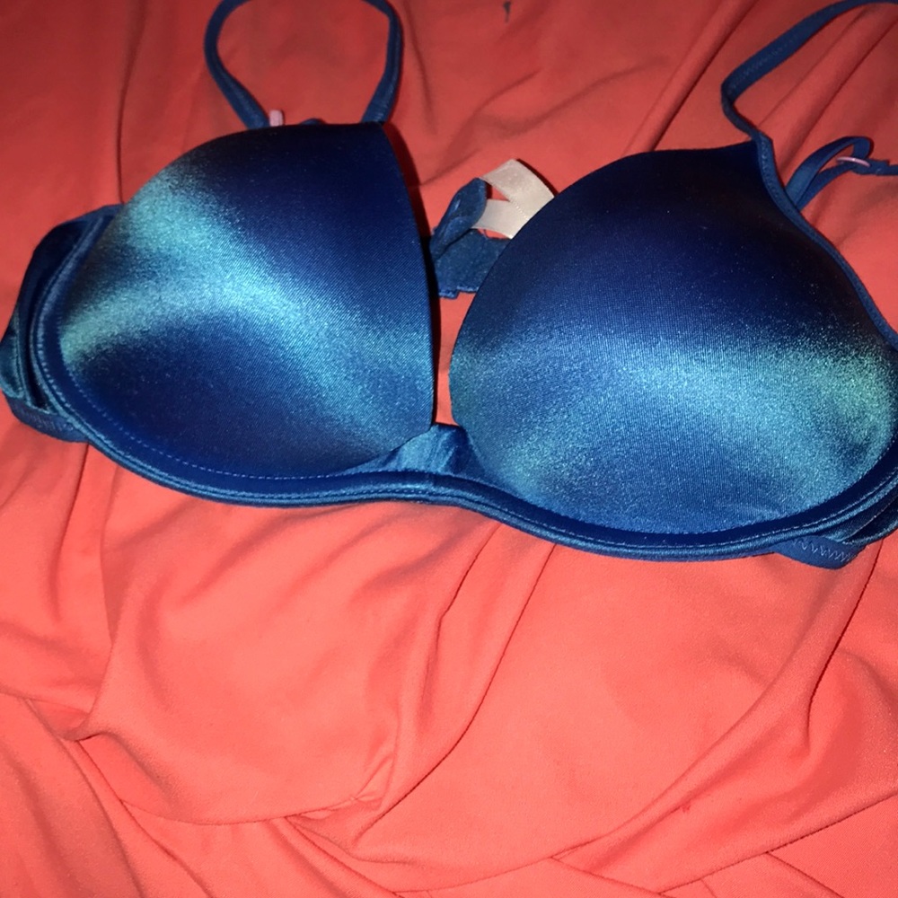 blue bra